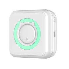   Hordozható Mini Okos Nyomtató, Intelligens, Bluetooth Mobilapp, 5db nyomtatóguriga, kék