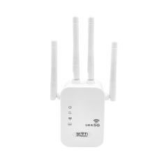   Wi-Fi WLAN Jelerősítő Repeater, XL-Z03 2,4GHz/5GHz nagyobb Wi-Fi lefedettség, fehér