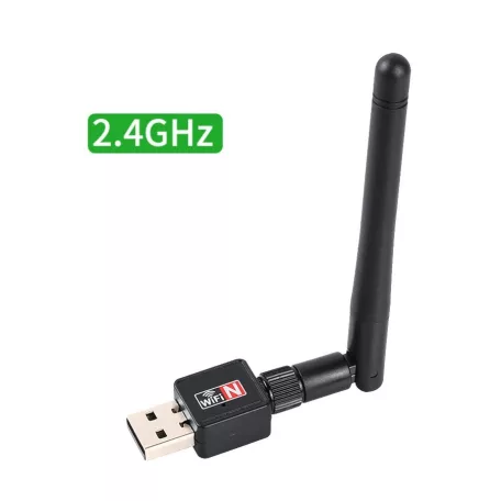 D-Band WiFi adapter, 300Mbps sebesség, 2.4GHz, USB2.0, PC-hez vagy Laptophoz