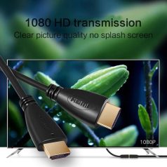   HDMI kábel, 1.5 méter, high definition, FullHD, apa-apa csatlakozó, fekete