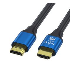  Nagy sebességű HDMI kábel 2.0v, 4K, 60Hz, 1.5 méter, kompatibilis Apple TV, Samsung QLED TV, 3D-Xbox, PS4, fekete-kék
