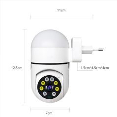   Intelligens Térfigyelő Kamera Z1, 1MP HD, kétirányú hang funkció, mozgásérzékelés, éjszakai látás, gyors telepítés, fehér