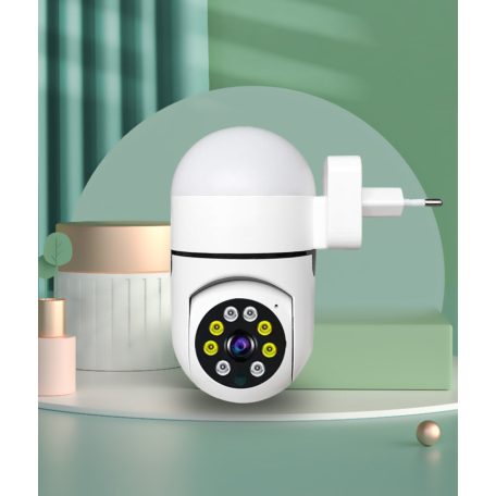 Intelligens Térfigyelő Kamera Z1, 1MP HD, kétirányú hang funkció, mozgásérzékelés, éjszakai látás, gyors telepítés, fehér
