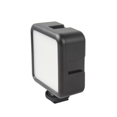 ULANZI VL49 mini LED lámpa, beépített akkumulátor, állitható fényerő, fotó és videó készitéshez, 3 vakupapucs, fekete