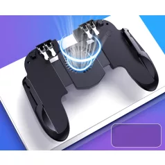   PUBG kontroller H9 joystick, beépített hűtőventilátor, iPhone és Android telefonokhoz, fekete