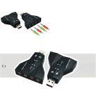 Külső USB hangkártya 7.1, USB 2.0 interfész, hangerő és némító gombokkal, fekete