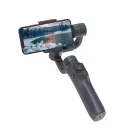 Gimbal F10 Okostelefon Képstabilizátor, 3 tengelyes, automatikus arckövetés, Bluetooth v5.0, újratölthető akkumulátor, fekete