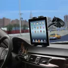 Univerzális tablet- és GPS navigáció tartó, tapadókorongos, szélvédőre/műszerfalra, 360°-ban forgatható, 7''-11'' méretig, fekete