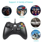 USB Gamepad, PC/PS3 kompatibilis gaming kontroller, vezetékes, fekete