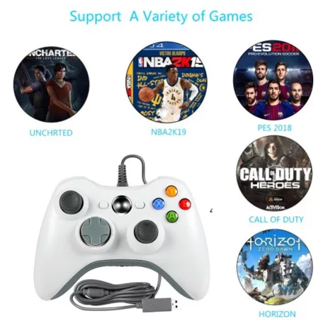 USB Gamepad, PC/PS3 kompatibilis gaming kontroller, vezetékes, fekete