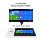 WiFi/GSM Intelligens Riasztórendszer, 4.3″ érintőképernyős, WiFi és 4G dual hálózat, Tuya Smart alkalmazással