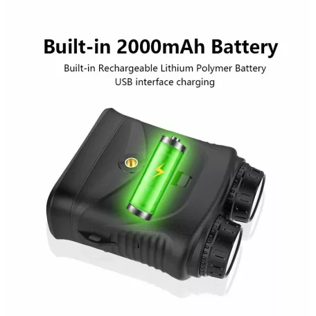 Digitális Éjjellátó Távcső Vadászathoz, fotó, videó funkcióval, 10X optikai zoom, 8X digitális zoom, infravörös megvilágítás, 3″ IPS kijelzővel, max 200 méter látótávolság