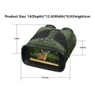 Digitális Éjjellátó Távcső Vadászathoz, fotó, videó funkcióval, 10X optikai zoom, 8X digitális zoom, infravörös megvilágítás, 3″ IPS kijelzővel, max 200 méter látótávolság