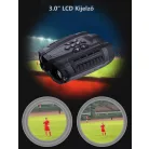 Digitális Éjjellátó Távcső Vadászathoz, fotó, videó funkcióval, 10x digitális zoom, infravörös megvilágítás, 3.5″ IPS kijelzővel, max 300 méter látótávolság