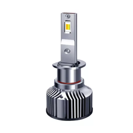 LED autó fényszóró izzó pár, H1 típusú, készlet/szett, 2db, színhőmérséklet változtatható, CANBUS, 60W, hideg fény/meleg fény, szürke