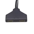 HDMI splitter, 1db HDMI apa -> 2db HDMI anya elosztó, 4K UHD, Donji, fekete