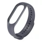 Szilikon óraszíj, Xiaomi Mi Band 4/5/6/7 okosórákkal kompatibilis, sötétszürke
