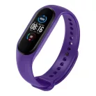 Szilikon óraszíj, Xiaomi Mi Band 4/5/6/7 okosórákkal kompatibilis, sötétlila