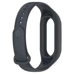   Szilikon óraszíj, Xiaomi Mi Band 4/5/6/7 okosórákkal kompatibilis, fekete