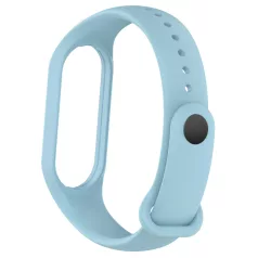   Szilikon óraszíj, Xiaomi Mi Band 4/5/6/7 okosórákkal kompatibilis, világoskék