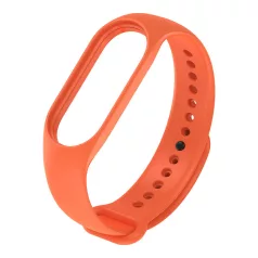   Szilikon óraszíj, Xiaomi Mi Band 4/5/6/7 okosórákkal kompatibilis, narancssárga