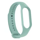Szilikon óraszíj, Xiaomi Mi Band 4/5/6/7 okosórákkal kompatibilis, világosszürke