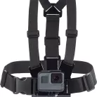Akciókamera Rögzítő/Tartó mellkasra, GoPro HERO 5 6 7 8 9 10 kompatibilis, fekete