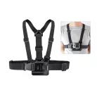 Akciókamera Rögzítő/Tartó mellkasra, GoPro HERO 5 6 7 8 9 10 kompatibilis, fekete