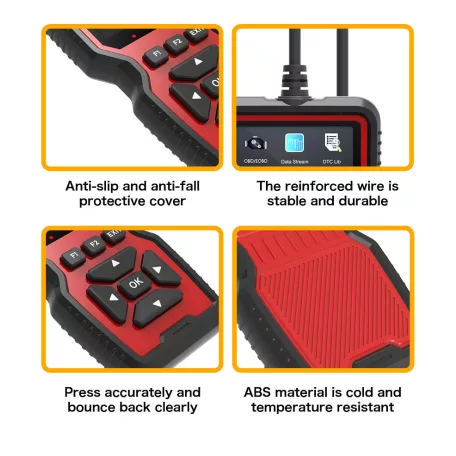 Professzionális autós Diagnosztikai Hibakód olvasó, OBD-II, színes TFT kijelző, univerzális, V519