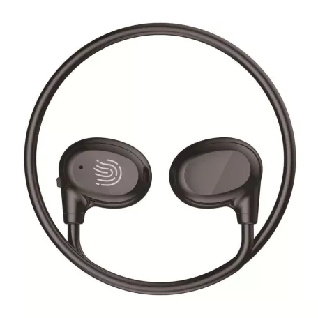 Bluetooth Sport Fülhallgató, beépített mikrofonnal, zajszűrés, érintésvezérlés, fülre helyezhető, Bluetooth v5.3, fekete