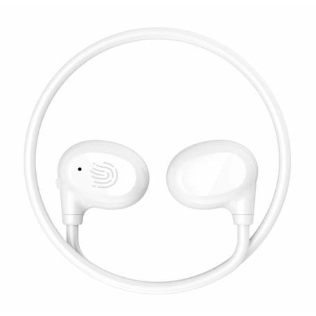  Bluetooth Sport Fülhallgató, beépített mikrofonnal, zajszűrés, érintésvezérlés, fülre helyezhető, Bluetooth v5.3, fehér