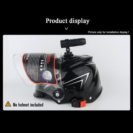 Motoros és Kerékpáros Menetrögzítő Kamera, IP67 Vízálló, 720p HD, éjjellátó funckció, fekete