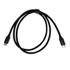   Adat és töltő kábel, USB-C/USB-C csatlakozó, 100W gyorstöltés, 10Gbps adat átvétel, 1 méter, fekete