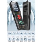 Digitális multiméter, 2.4” LCD kijelző, méri a DC/AC áramot, feszültséget, hőmérsékletet, diódát, ellenállást, frekvenciát tesztel, fekete