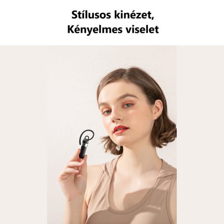 Remax® Bluetooth Headset, Bluetooth V5.3 verzió, minőségi akkumulátor, akár 8 óra beszélgetés, fekete