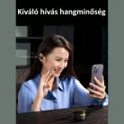 Remax® Bluetooth Fülhallgató, beépített mikrofonnal, headset töltő dokkoló, Bluetooth v5.3, fehér-szürke