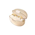 Remax® Bluetooth Fülhallgató, beépített mikrofonnal, headset töltő dokkoló, Bluetooth v5.3, világosbarna