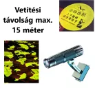 LED logó projektor, céges logó kivetítő vagy reklámlogó kivetítéshez, 25W-os LED izzóval, folyamatosan forgó Logó, távirányitóval, fekete
