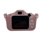 Gyermek Fényképező és Kamera, Dupla kamera: elől/hátul lencsével, állatfigurás, szelfi funkció, 2” LCD kijelző, max.64GB MicroSD, pink