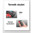 ANENG Digitális Elemteszter, LCD kijelző, akkumulátorszint mérő, 1,2V-tól 9V, fekete