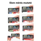 ANENG Digitális Elemteszter, LCD kijelző, akkumulátorszint mérő, 1,2V-tól 9V, fekete