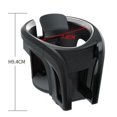  Autós Pohár- és Telefontartó, szellőzőrácsra helyezhető, alsó pohártámasz, fekete-piros