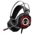 Gamer fejhallgató, USB + 2db 3,5mm Jack, vezetékes headset, mikrofon zajszűrő, hangerőszabályzó, 7 színű RGB világítás, fekete