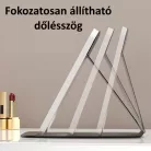 Professzionális LED-es Kozmetikai Tükör, sminkhez, állítható fényerő, összecsukható, érintős szenzor, újratölthető akkumulátor, fehér