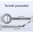 ANENG Hordozható fémkereső detektor, 180°-ban dönthető fej, LED+Beeper, 10cm hatótávolság, Szürke