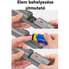 ANENG Hordozható fémkereső detektor, 180°-ban dönthető fej, LED+Beeper, 10cm hatótávolság, Szürke