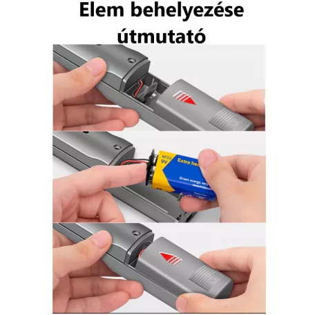 ANENG Hordozható fémkereső detektor, 180°-ban dönthető fej, LED+Beeper, 10cm hatótávolság, Szürke