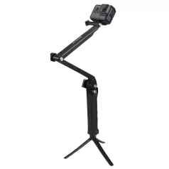   PULUZ Sportkamera Szelfibot, összecsukható kar, max.63cm, tripod állvány funkció, DJI/GoPro sportkamerához, fekete