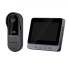 Vezeték nélküli videós kapucsengő, 6 hangerő fokozat, 4.3″ IPS HD kijelző, max 160m hatótáv, éjjellátó funkció, IP65 vízvédettség, fekete