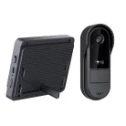 Vezeték nélküli videós kapucsengő, 6 hangerő fokozat, 4.3″ IPS HD kijelző, max 160m hatótáv, éjjellátó funkció, IP65 vízvédettség, fekete